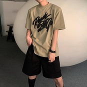 アルファベットプリントTシャツ A4027