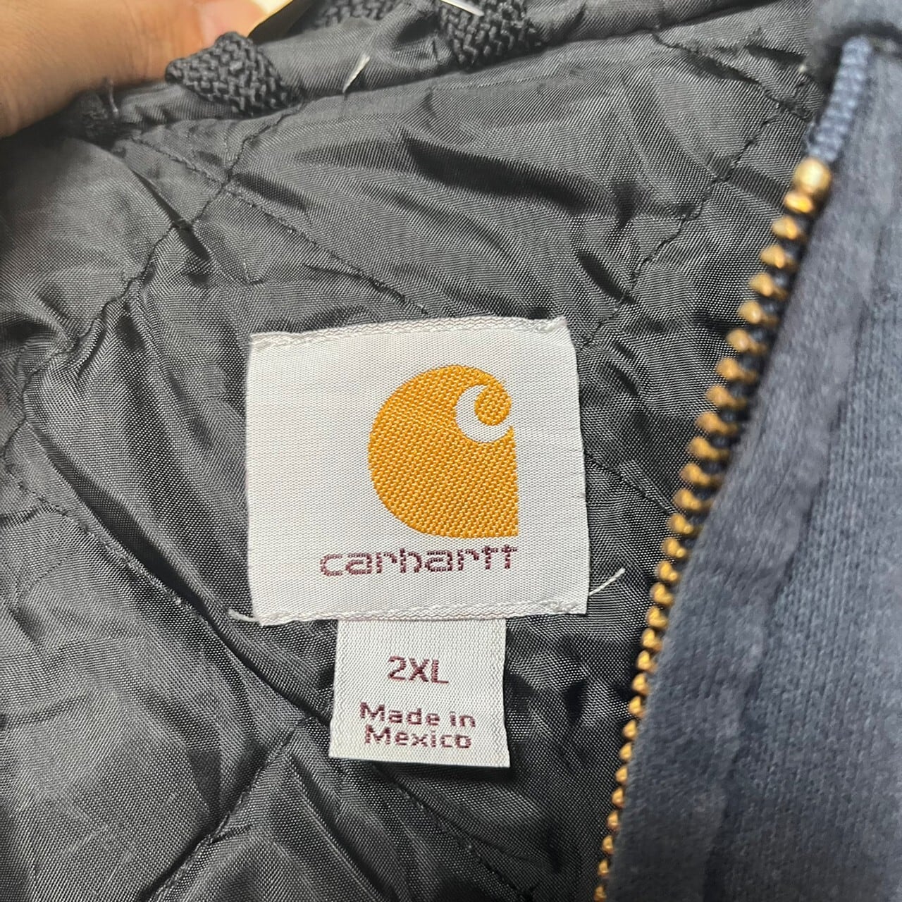 Carhartt ジップパーカー 2XL キルティング ブランドタグ | 古着屋OLDGREEN