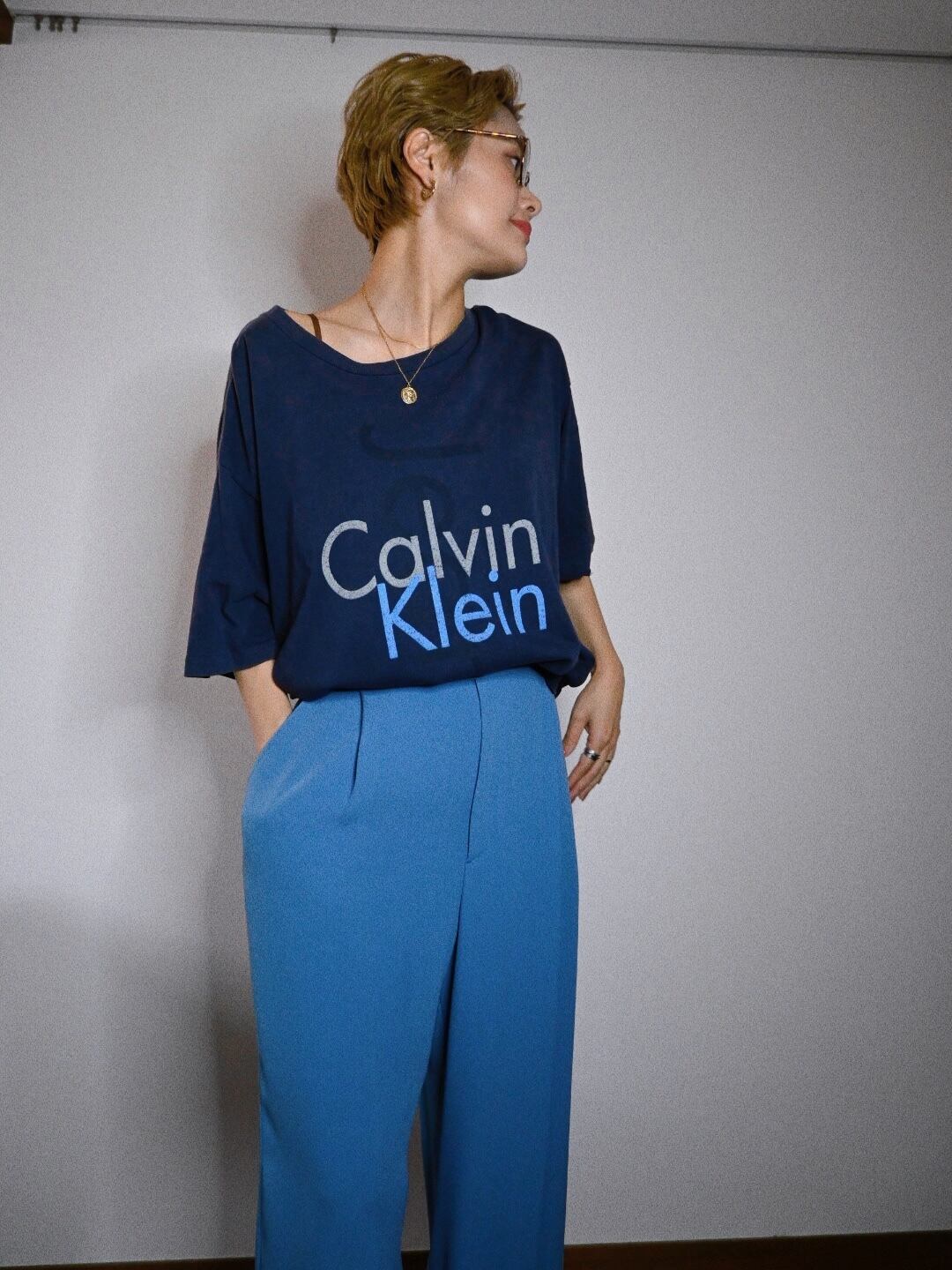 （CS594）Calvin Klein logo T-shirt made in USA