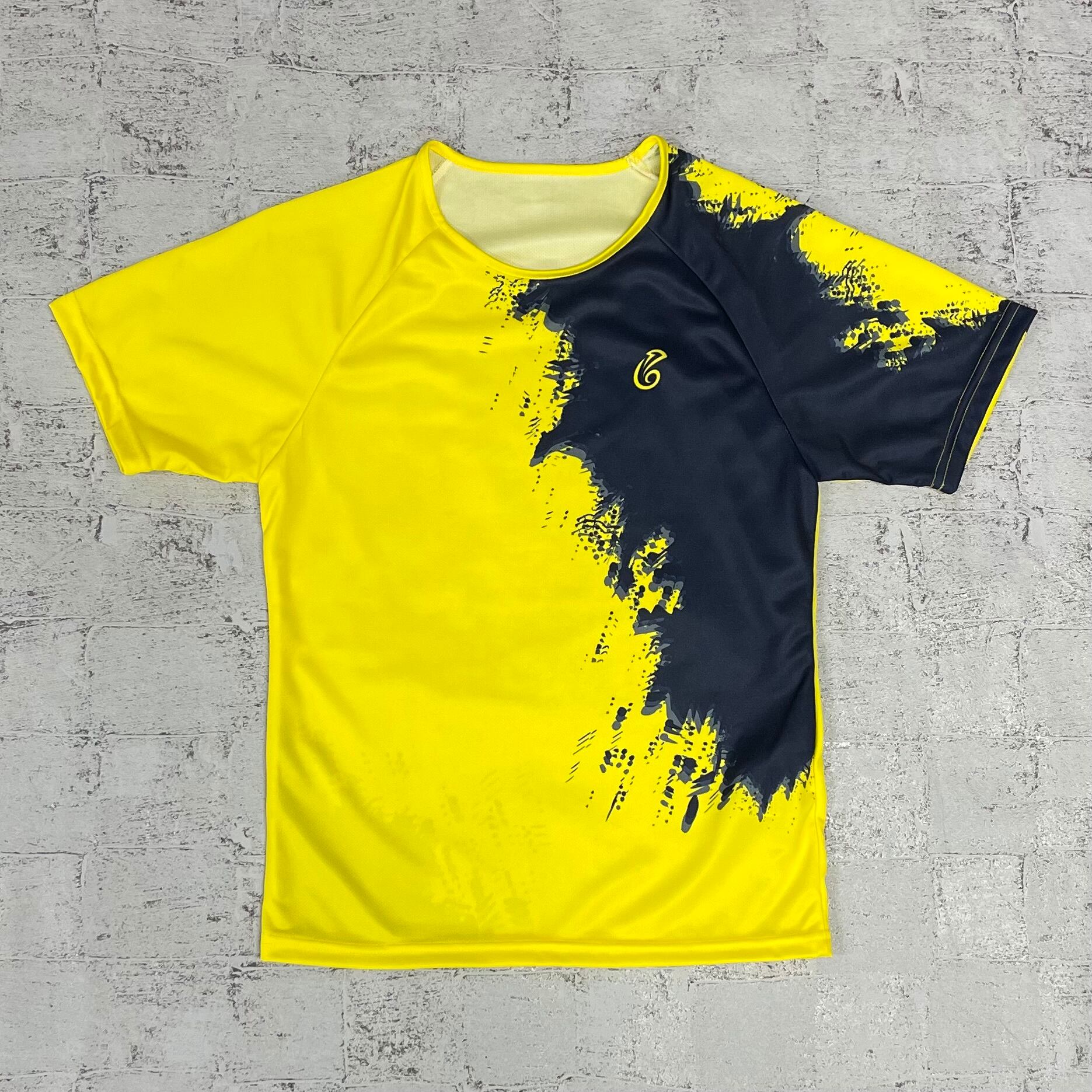 ジュニア 男子 ゲームシャツ 24JMSC（イエロー×ネイビー）