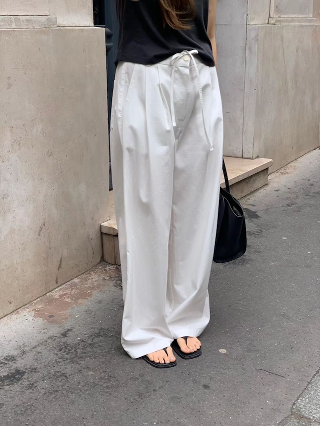 (OUNCE) tooth tuck pants / 2color