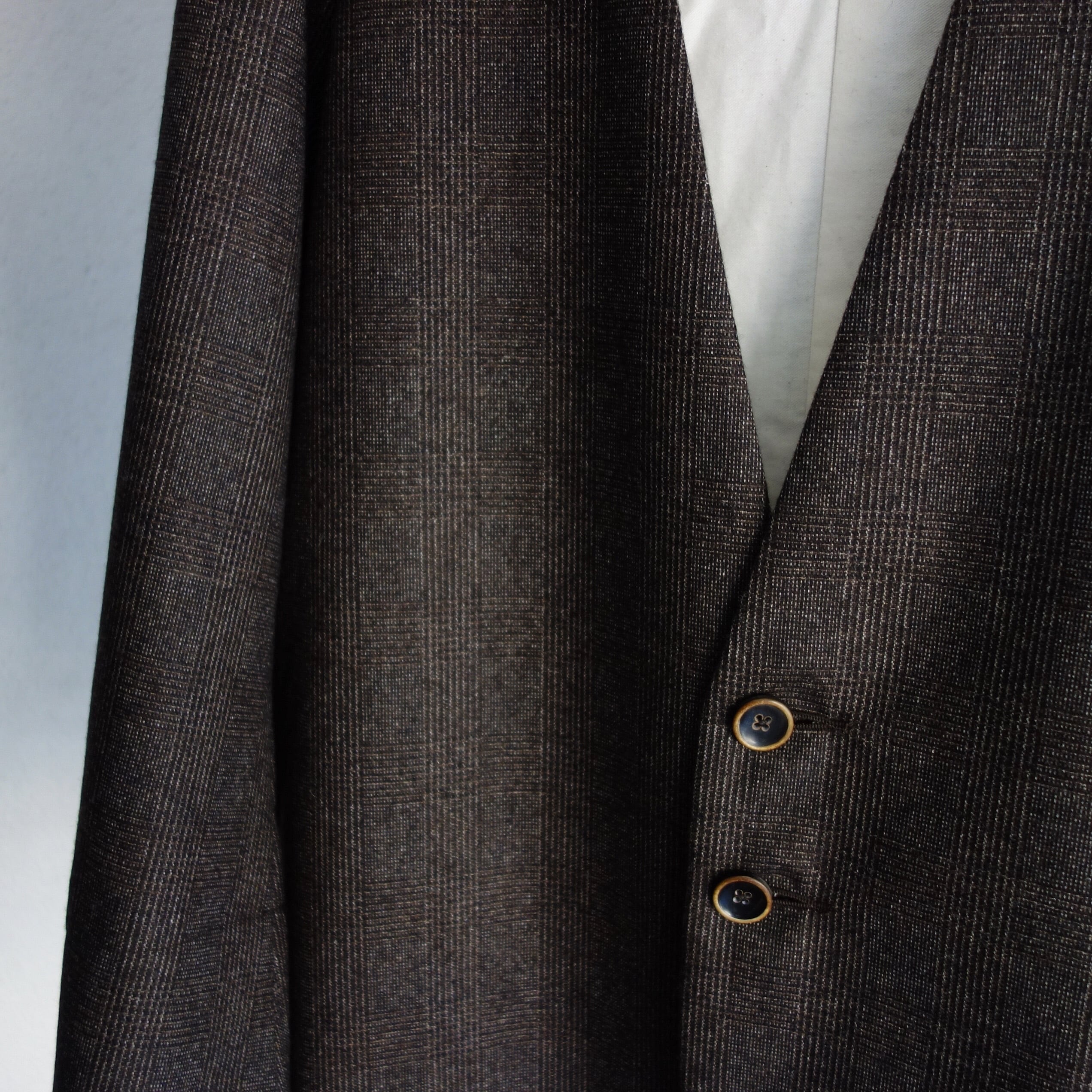 classic artisanal tweed jkt / darkbrown