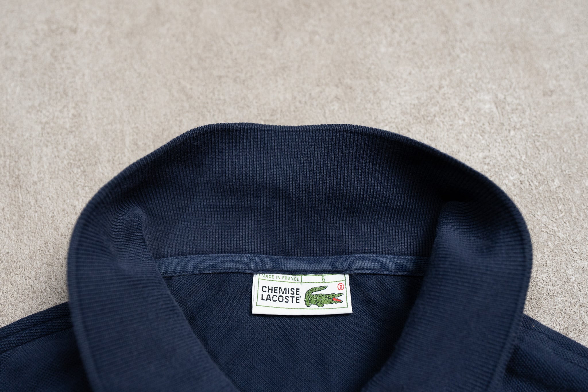 SIZE:6】70s CHEMISE LACOSTE Polo Shirts Made in France フレンチ