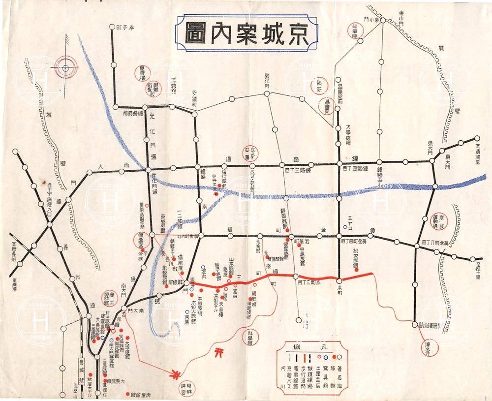 朝鮮・京城観光案内図・1933年〜1946年（昭和8年4月〜昭和21年7