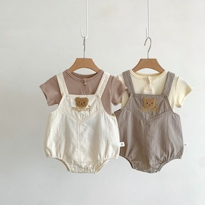BABY　ワッフルTシャツ＆サロペット　セットアップ