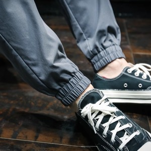 Tapered drawstring ankle pants 0959