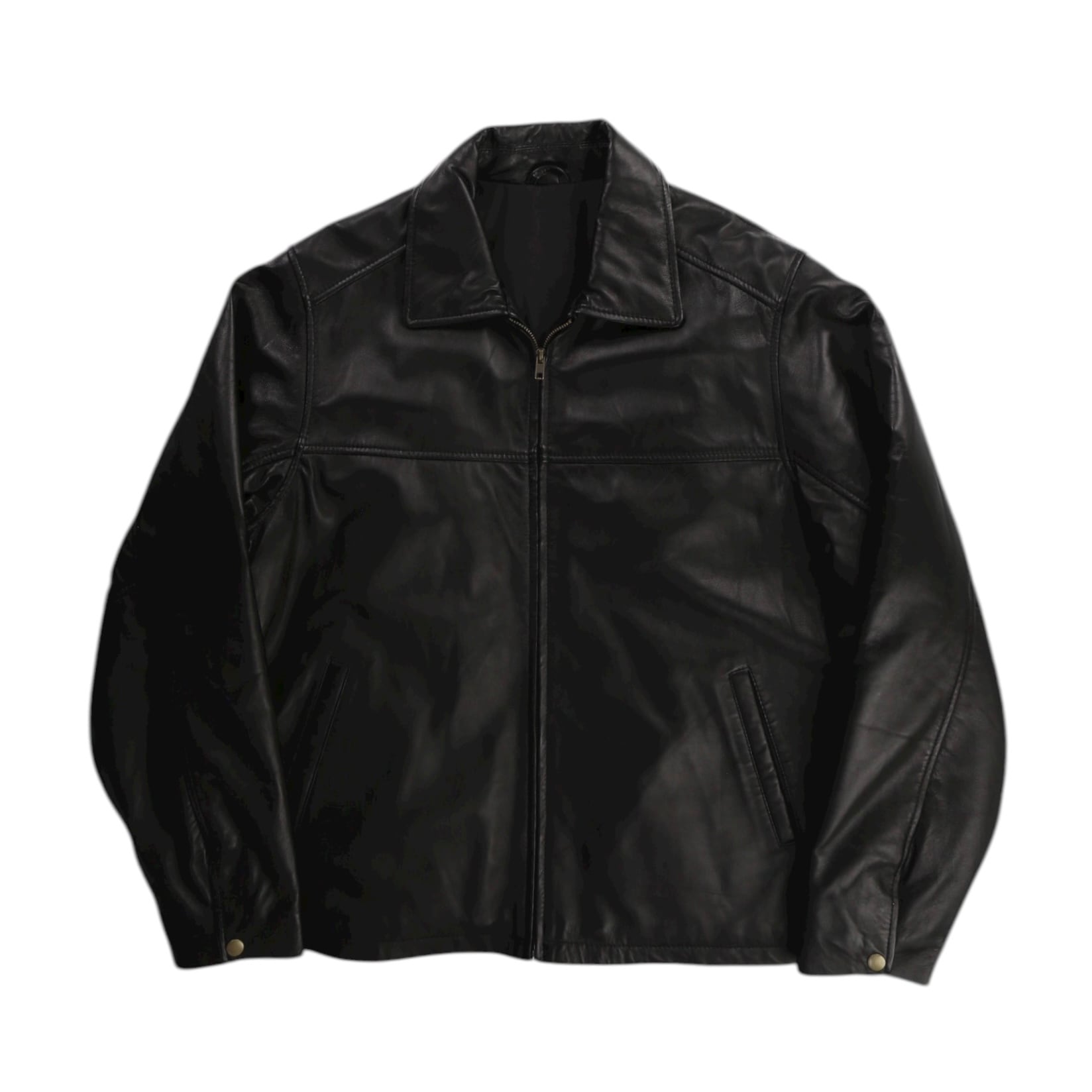 美品□Schott/ショット 7552 245D BIAS QUILT LEATHER DOWN JKT