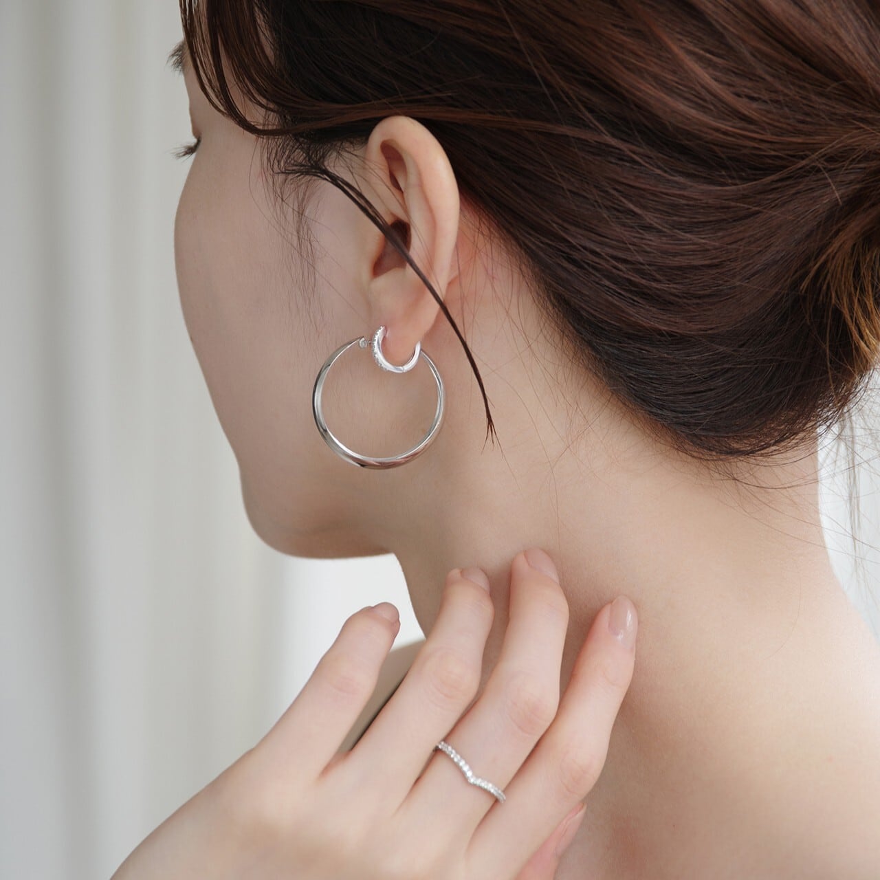 プラチナ V字ハーフエタニティリング【MPT0102R1】 | MONICE/モニス