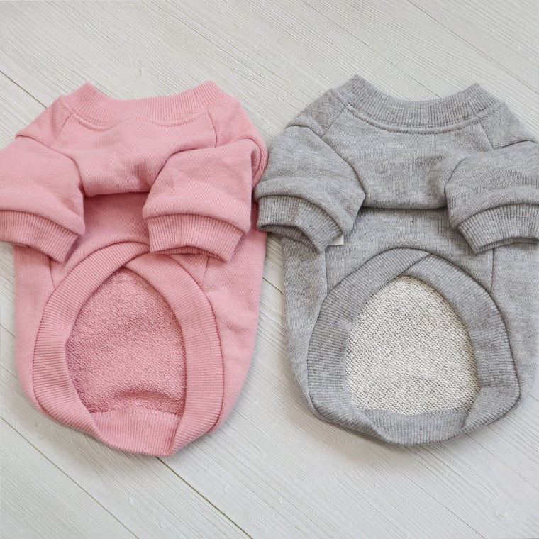 cutie sweatshirt XS ~ 2XL 2color  /  犬服 秋冬 トレーナー Tシャツ 韓国ワンコ服 無地 シンプル お揃い トップス 可愛い 犬の服 小型犬 中型犬