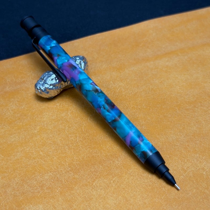 03695 クラッシュアクリル(Purple Green) 三神MDS-1シャープペンシル