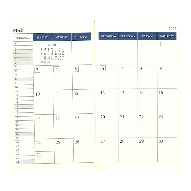 2026 DIARY ROKKAKU GEOMETRICAL COLOR BLENDS