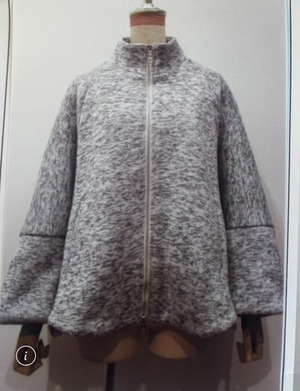 praia 裏起毛スタンドコートポンチョ　25135