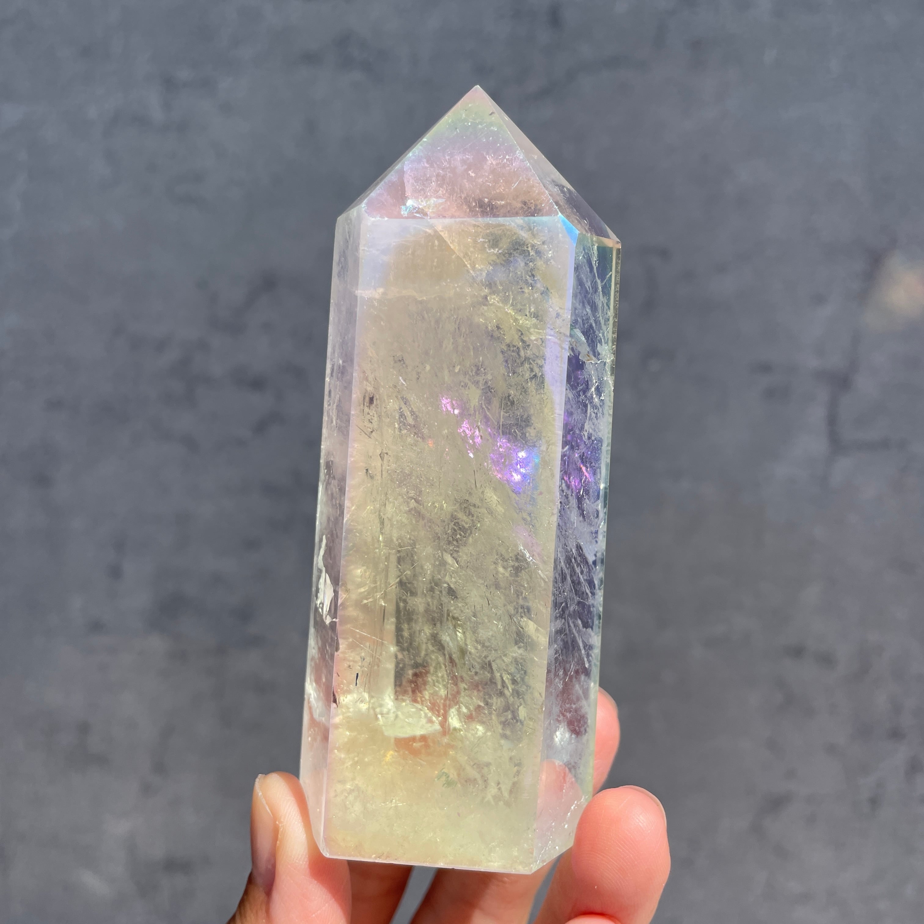 天然石 オーラクォーツ　タワー　kamoku 2つセット 天然石 オーラクォーツ タワー kamoku 2つセット