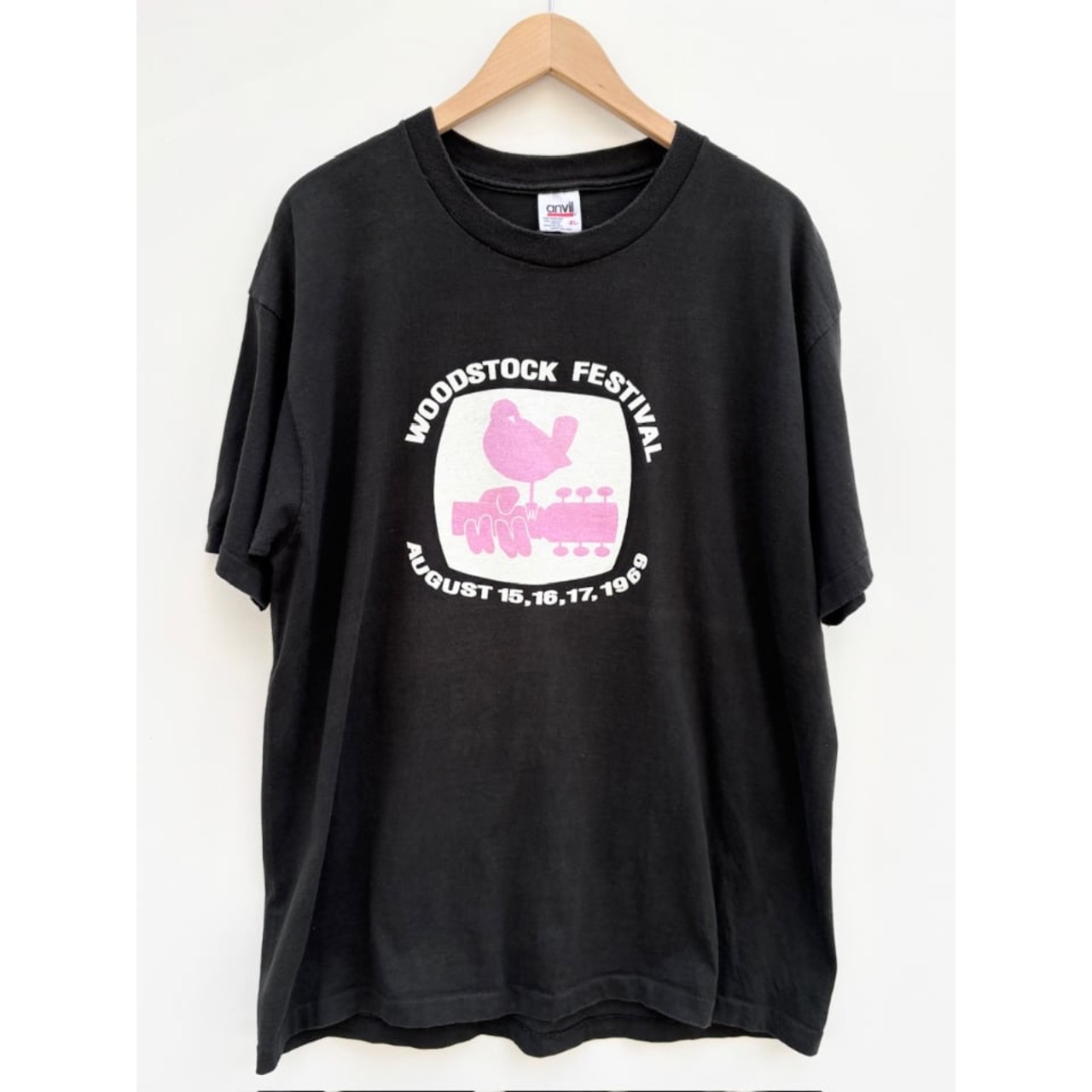 90s "WOOD STOCK" Rock Tee MADE IN USA  Size XL
