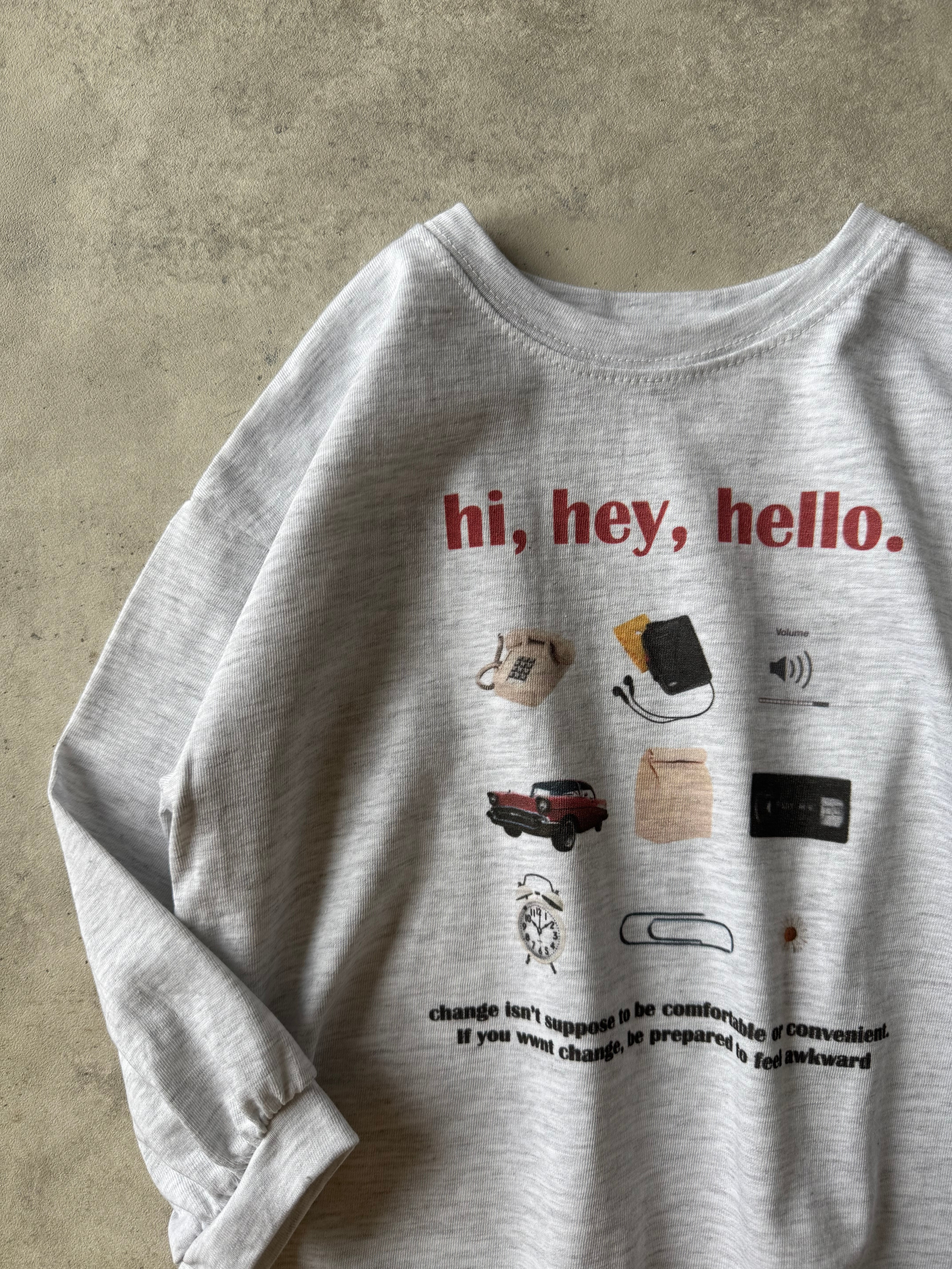 Hi,hey,hello ロンT（90〜130cm）4023