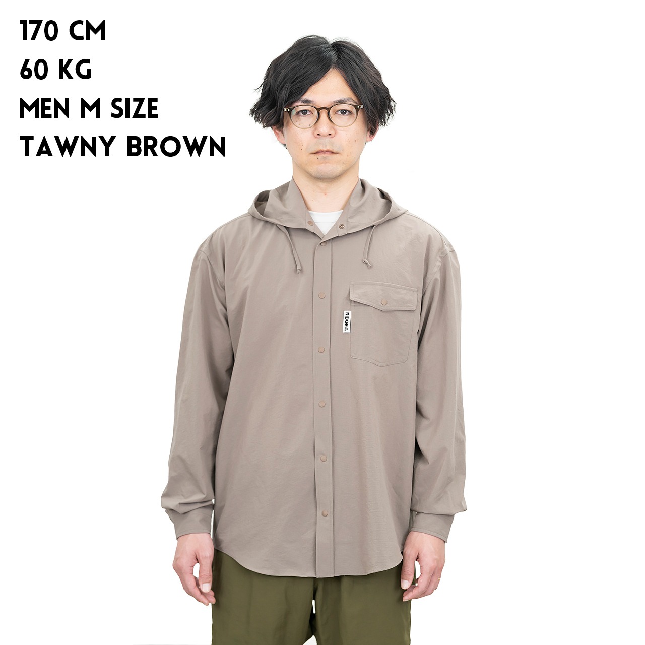 Hooded Long Sleeve Shirt MEN Indigo Navy フーデッド ロングスリーブ 