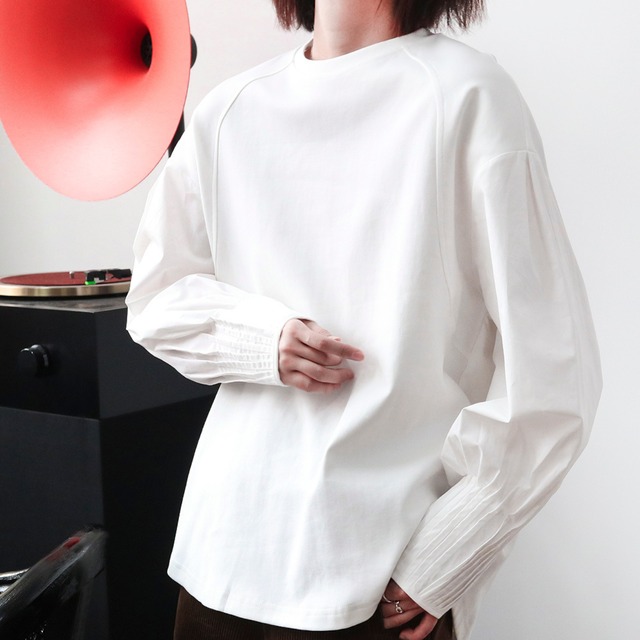 コットン長袖トップス　ｍ0018