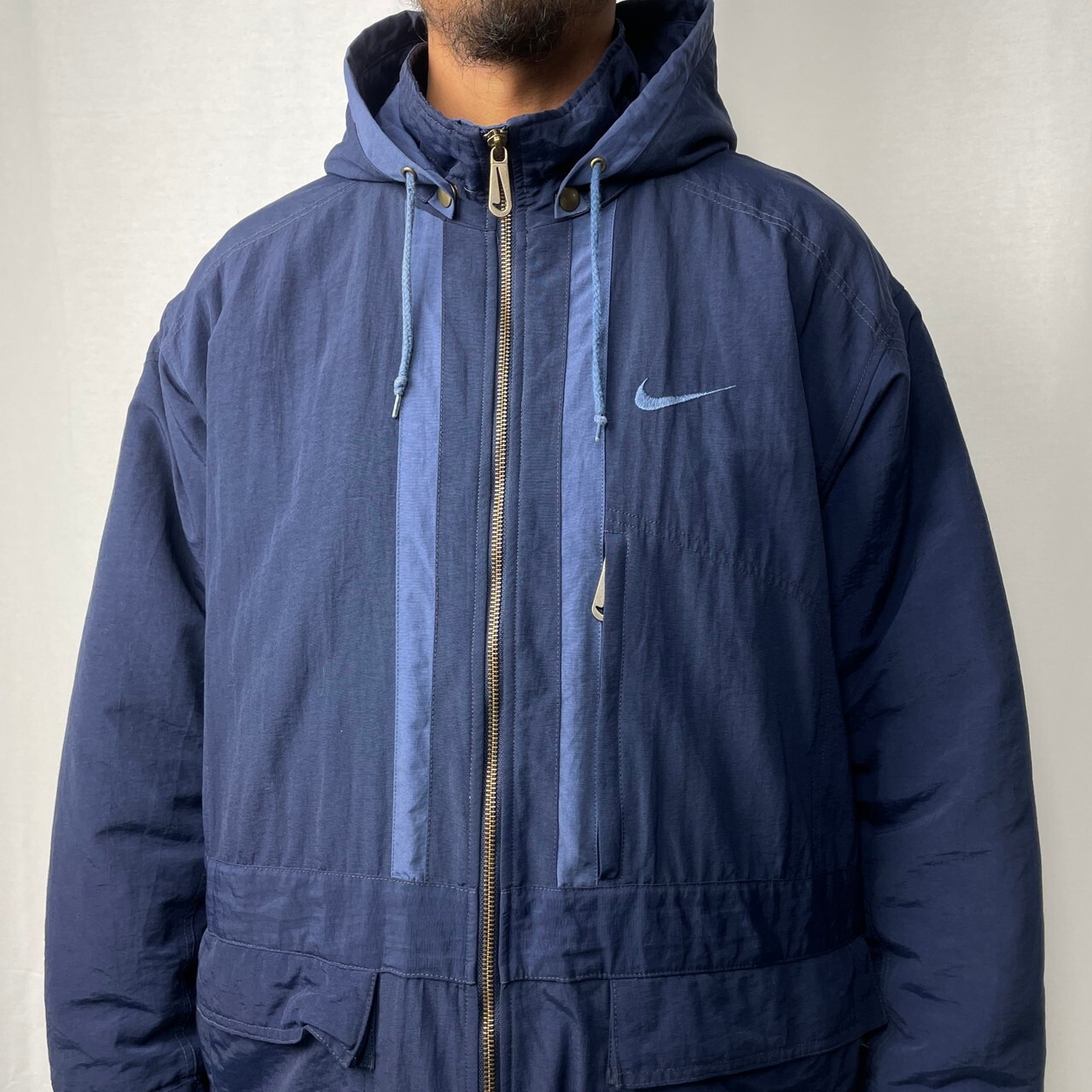 90年代 NIKE ナイキ ビッグスウォッシュ ナイロンジャケット メンズXL 