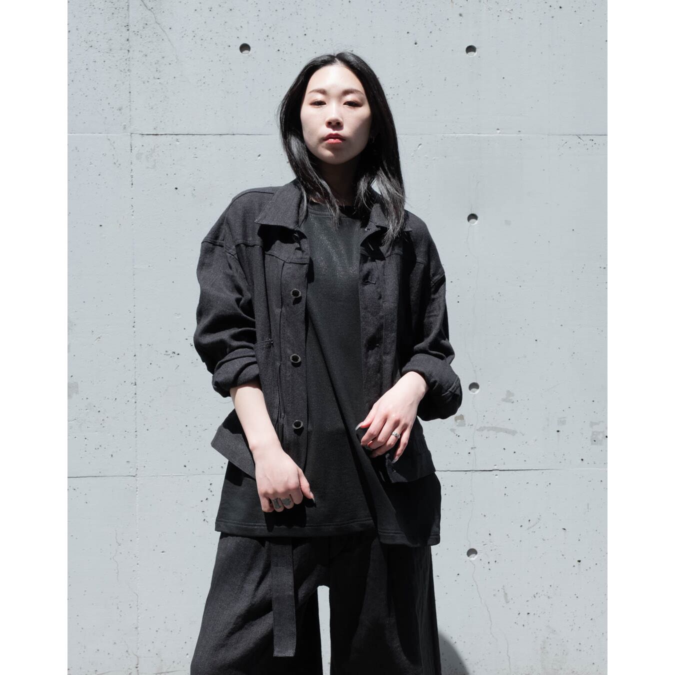 Nomàt] (ノマット) 25SS N-T-02 Puff Tank-Top（Black Paint