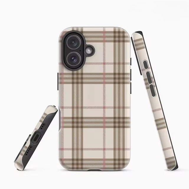 クラシックチェック アート iPhoneケース（iphone12-17対応）0197