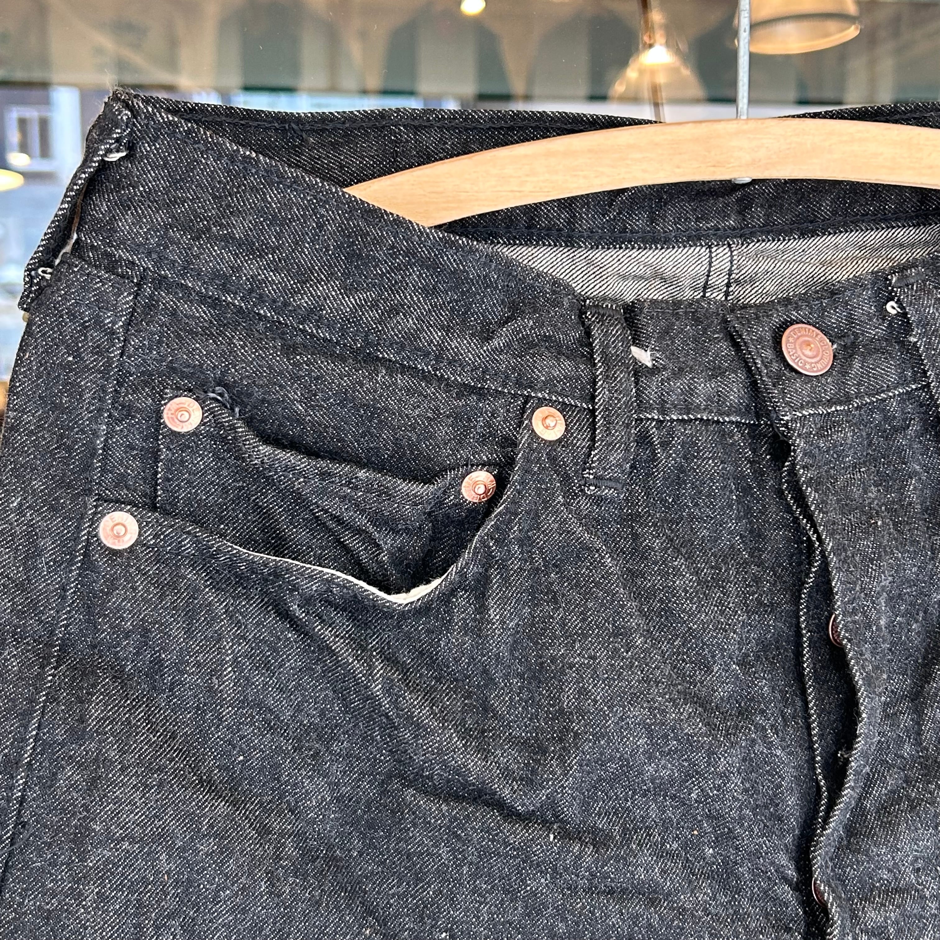 DENIME Lot 224-66B (66 MODEL BLACK DENIM) レングス32inch | union