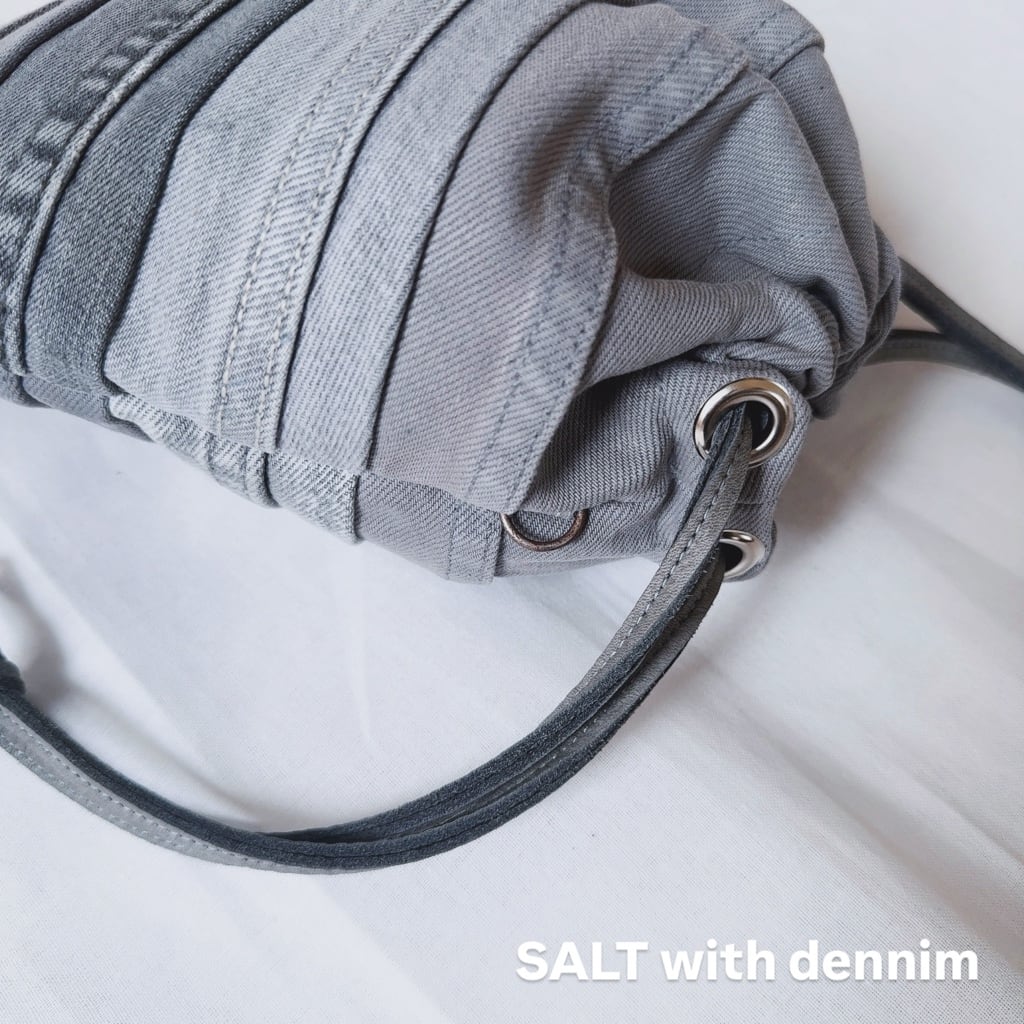 ボーダー巾着mini No.6696