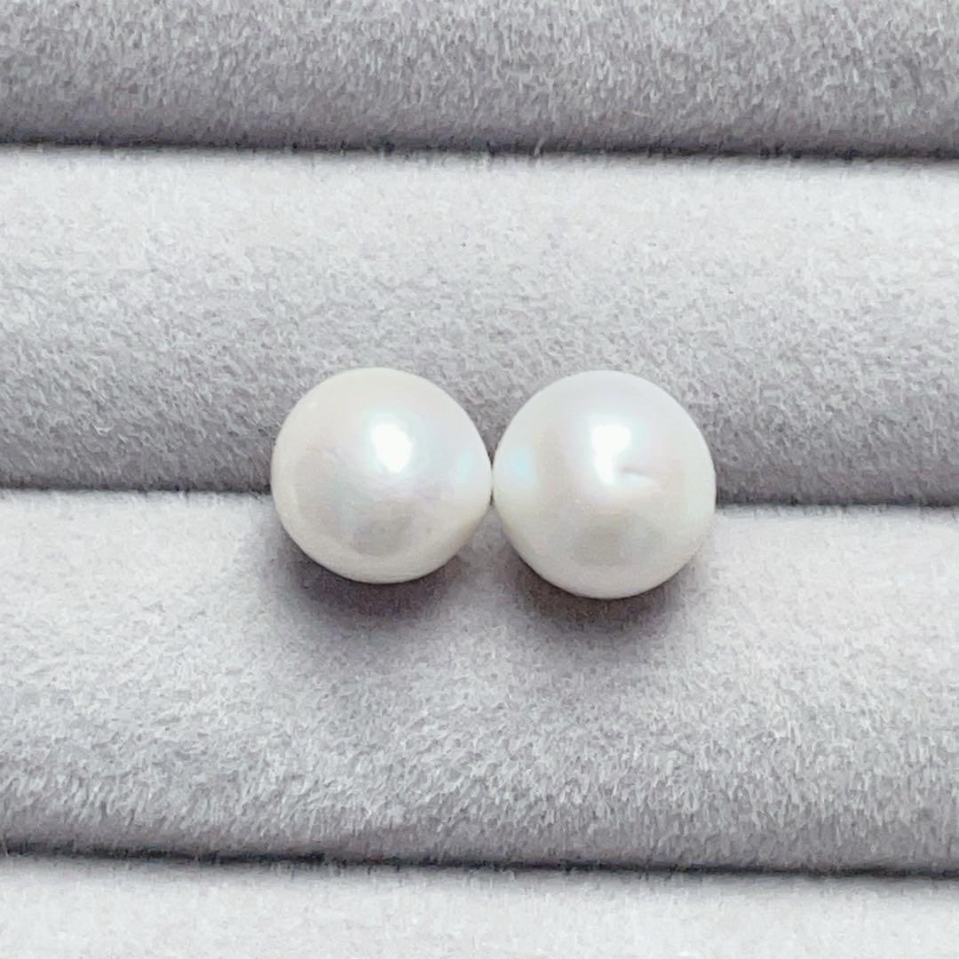 136大粒バロックパール スタッドピアス☆10mmシルバー925 | Bijoux.R