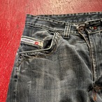 Diesel Y2K ブラックデニムパンツ　ストレート　先染め　ディーゼル　W33