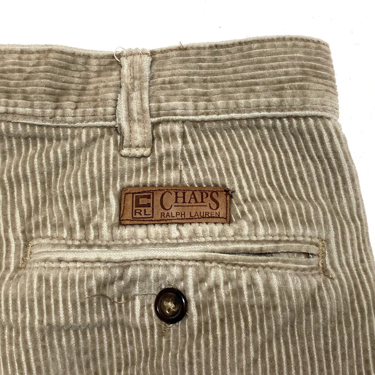 CHAPS チャップス 太畝 ツータック コーデュロイパンツ メンズW32