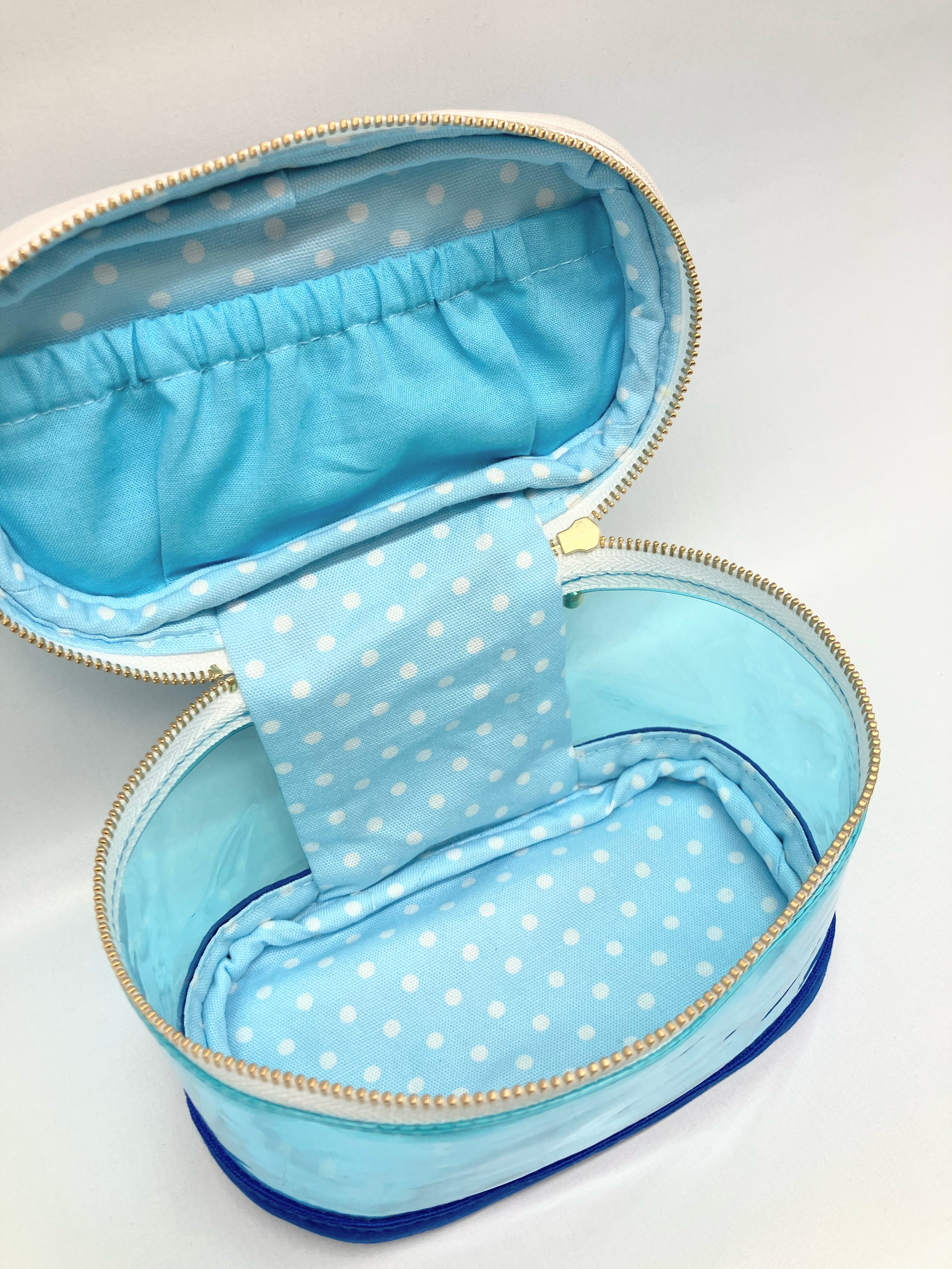 バニティポーチ ブルーハワイ ソーダ｜とりさん工房ーかわいい