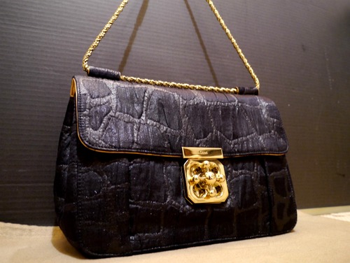 2015◆Chloe クロエ エルシー チェーン ショルダー バッグ 黒◆