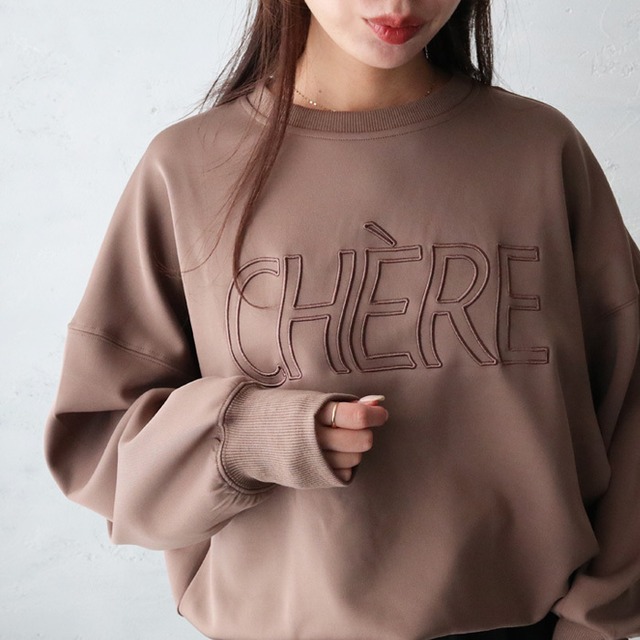 （SO43）ロゴ刺繍ボンディングプルオーバー