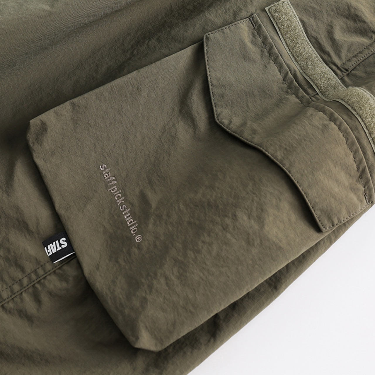 アースカラー パッチワーク Aラインスカート