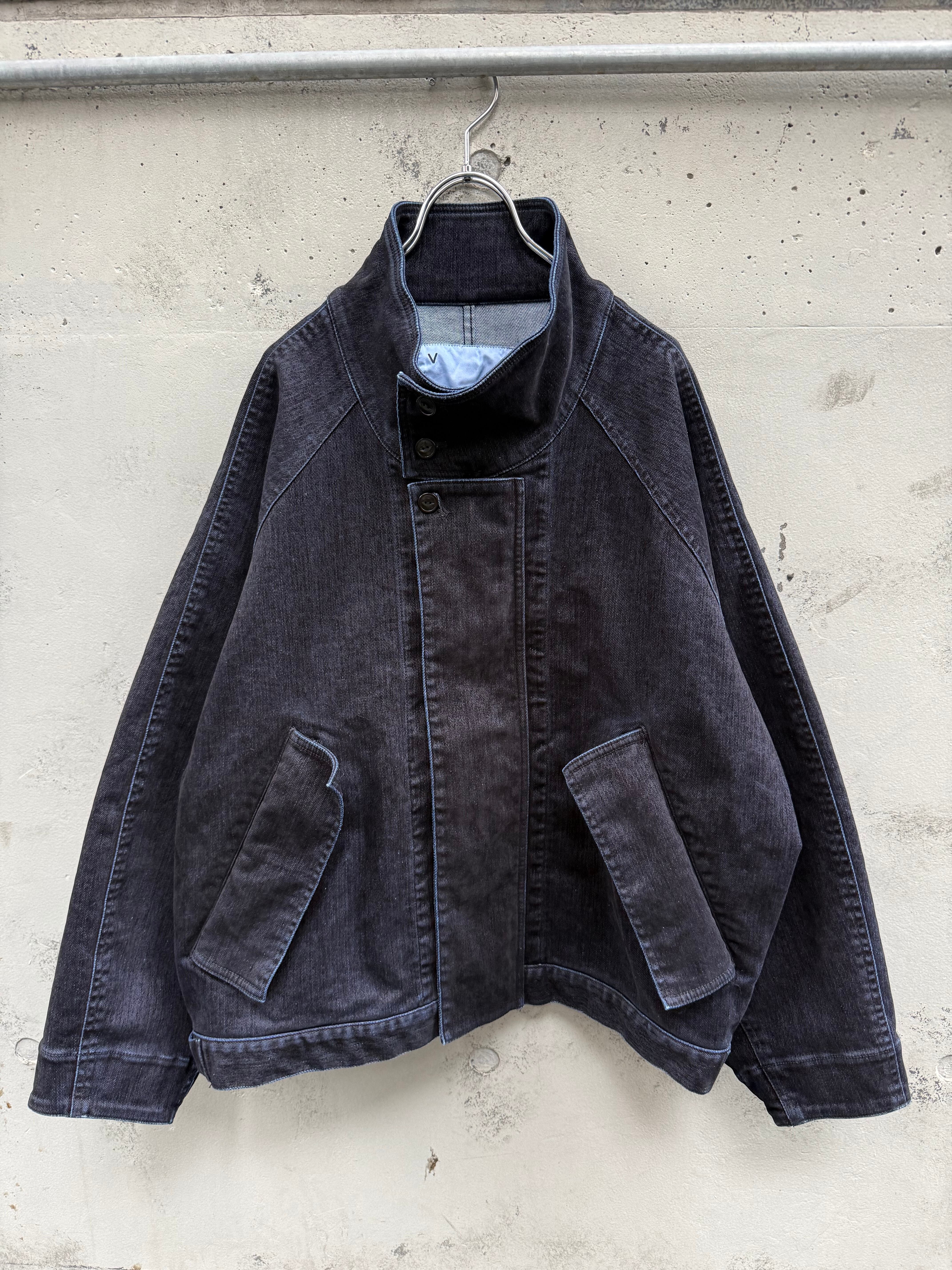 『VOAAOV』OLD TRAIN DENIM Oversize Blouson / BLACK