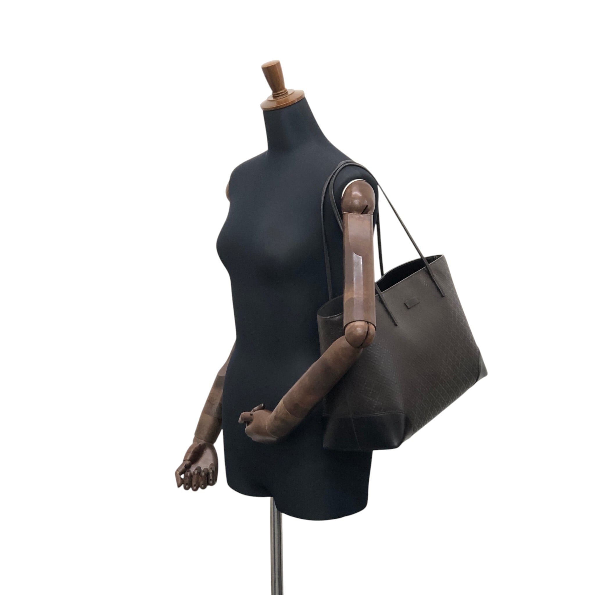 GUCCI グッチ ディアマンテ トートバッグ ブラウン レザー vintage