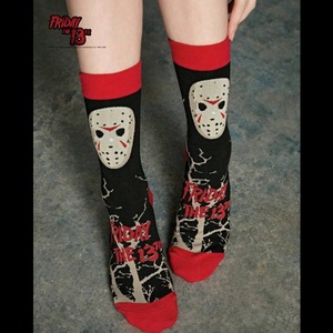♧【 crew socks / クルーソックス 】Friday the 13th（ 13日の金曜日 ）『 ジェイソン 』 /  靴下 / ソックス〚アメリカン雑貨 アメトイ〛