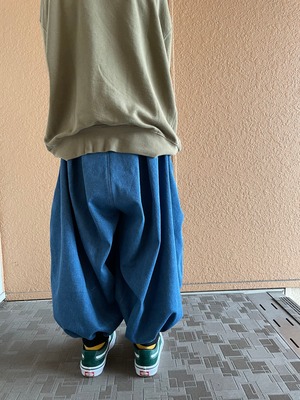 UNFINISHEDカボチャロングパンツデニム1