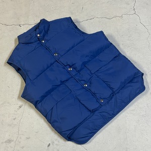 ⊕[筆記体タグ]1970'S LL BEAN NAVY DOWN VEST