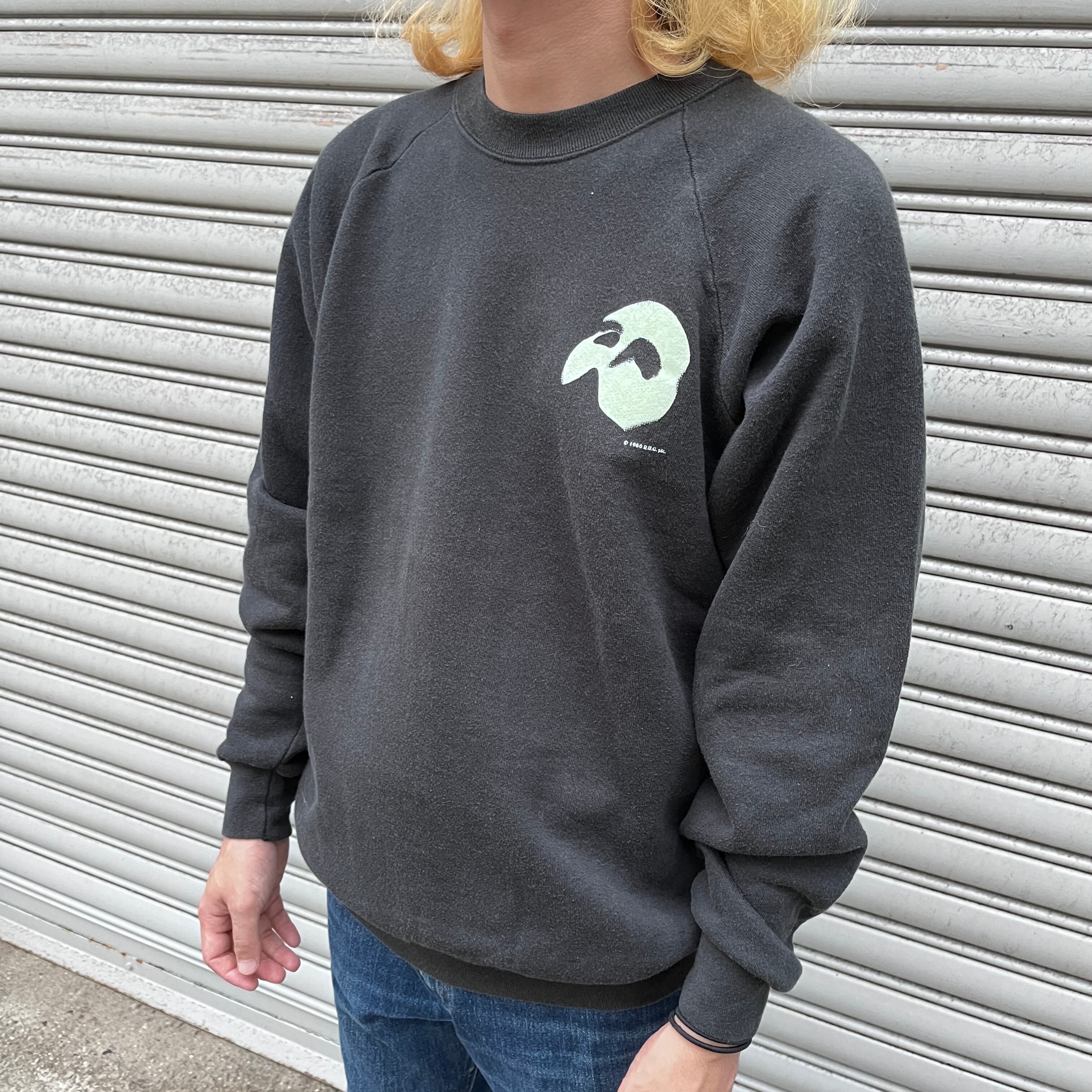 80s オペラ座の怪人 プリントスウェット ミュージカル ムービー 黒 L 