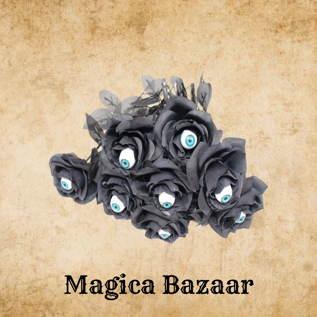 永遠に美しく　ゴシックテイストアートフラワー10本セット　M23498