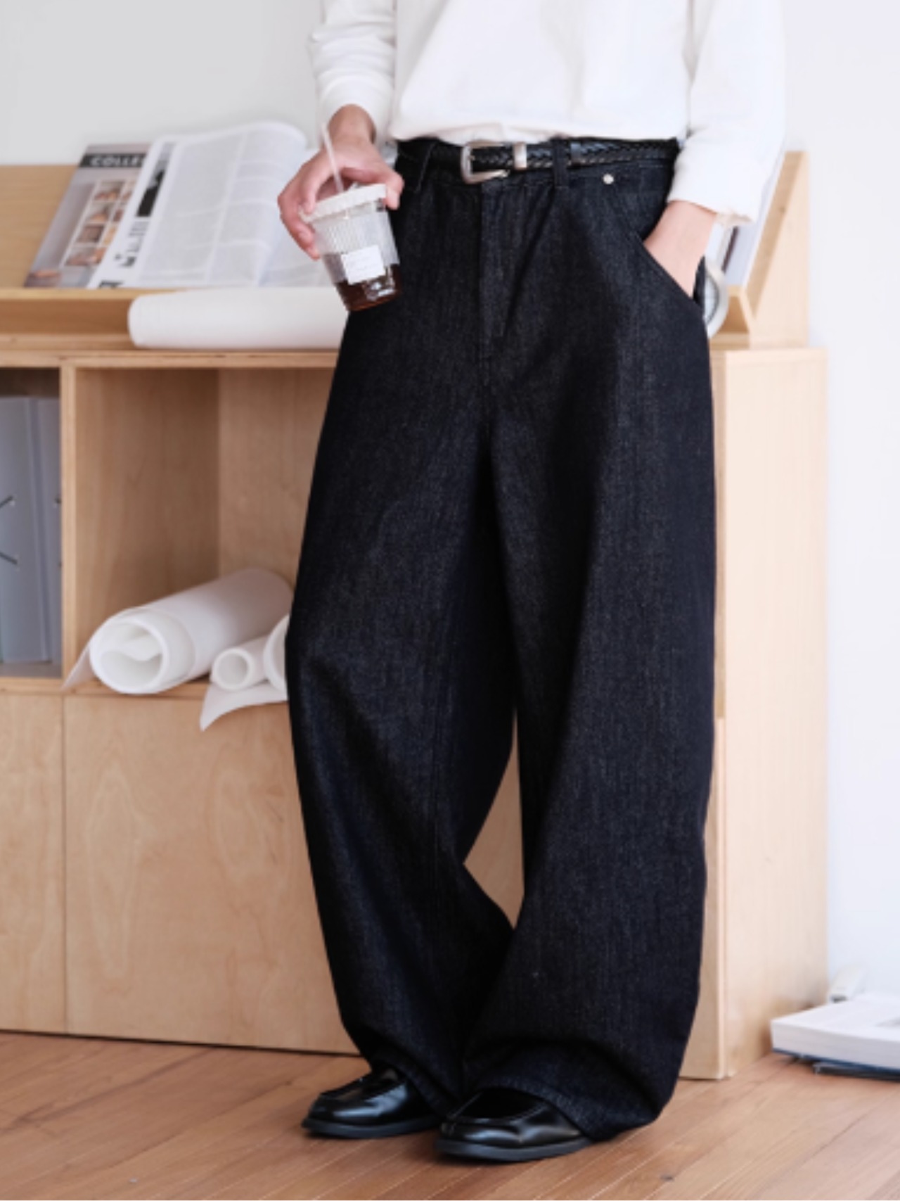 ワイドデニムパンツ　TB1488・画像3