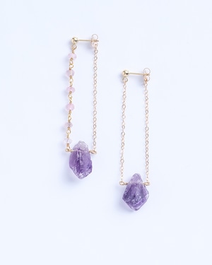 Serres / Amethyst w rose quartz