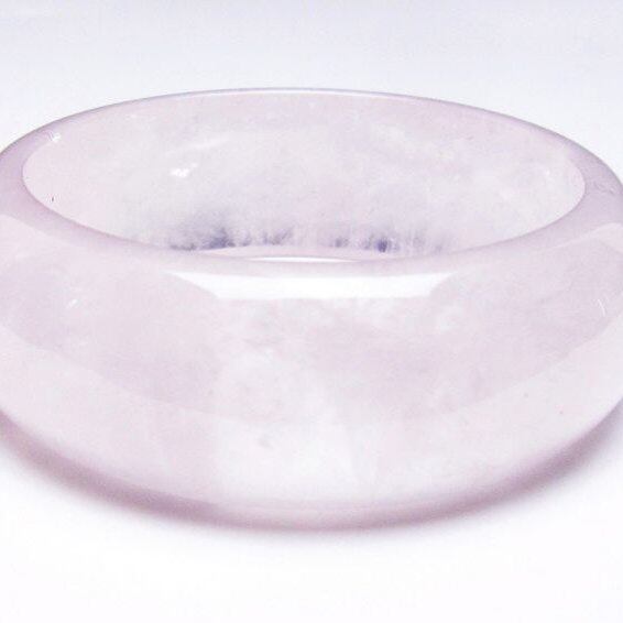 ローズクォーツ バングル 一点物 メール便可 [M便 1/10] 111-37069