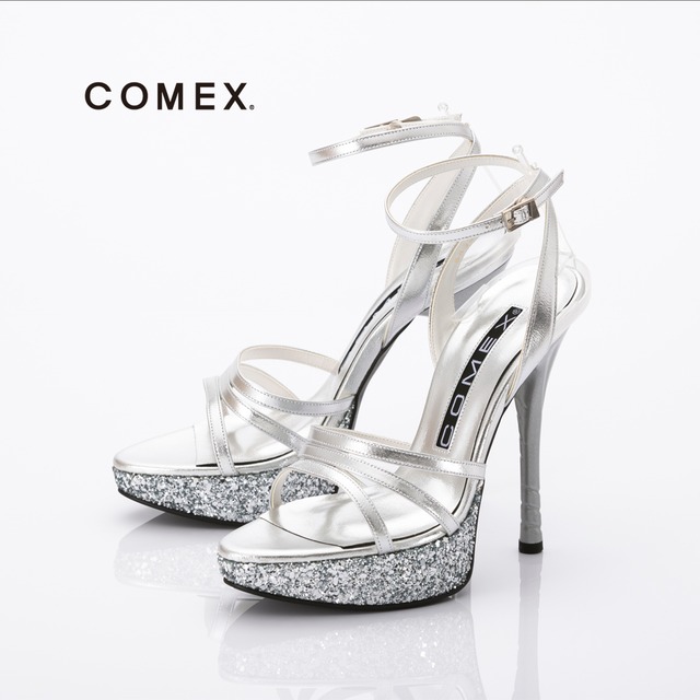 【COMEX 日本製】コメックス パンプスサンダル ドレス 結婚式 パーティー お呼ばれ 5533
