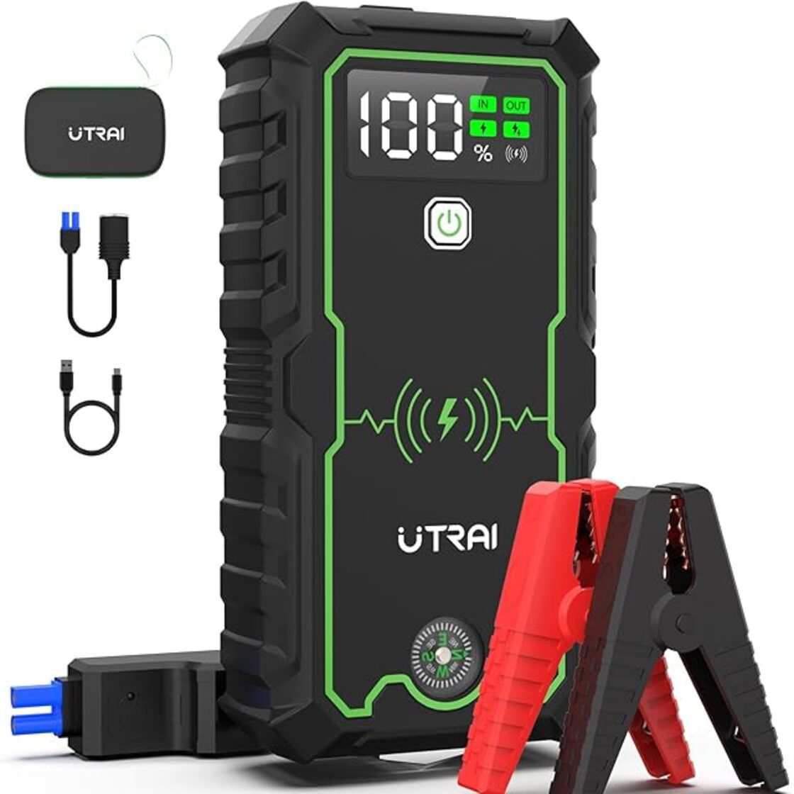 UTRAI ジャンプスターター 12V車用 エンジンスターター 大容量27000mAh 