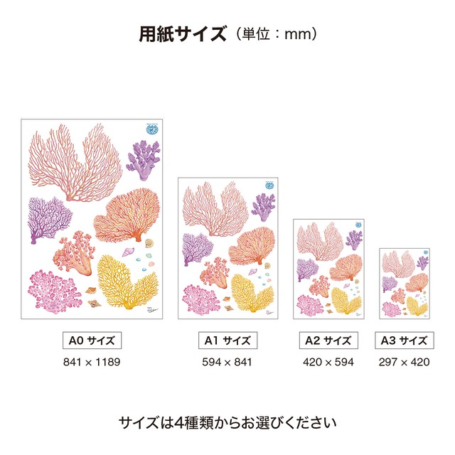 【ウォールステッカー】サンゴ-03