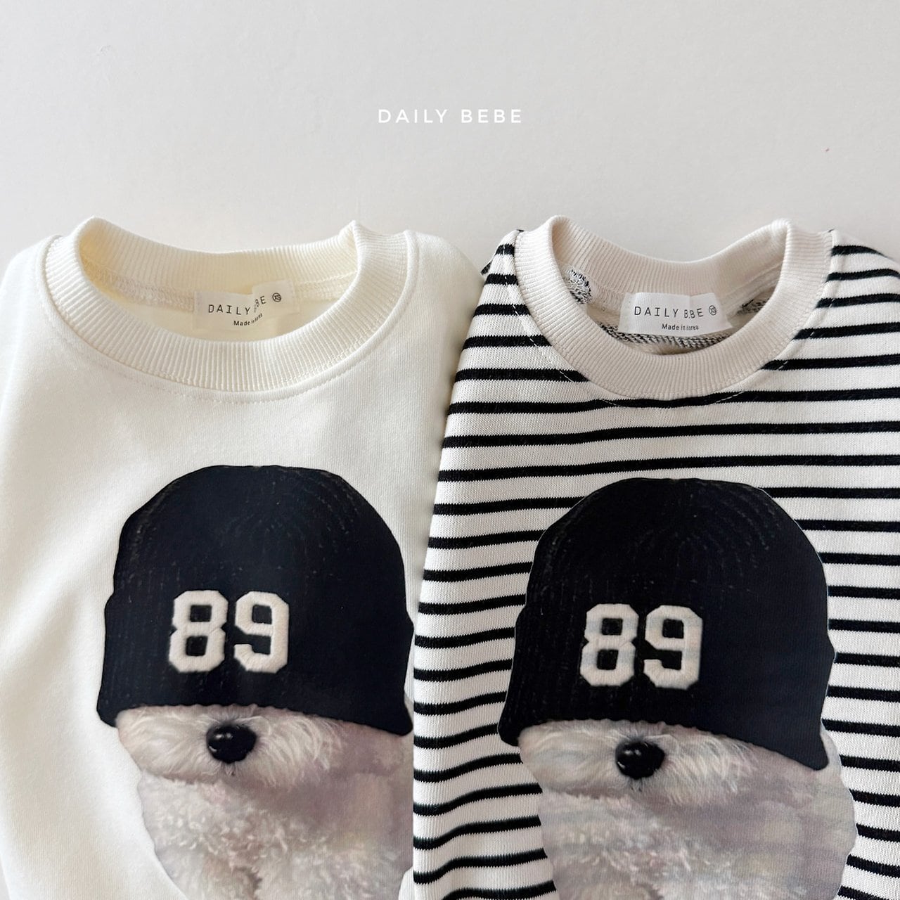 【2点送料無料】«予約»«ジュニアサイズあり»«daily bebe» ビションmtm 2colors