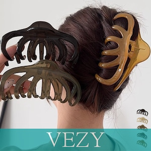 ヘアクリップ大きめアクリルバンスクリップ ビッククリップ ヘアアクセサリー フェミニン 大人 アクセ きれいめ 髪留め 韓国ファッション 大人っぽい ヘアアクセサリー VEZY ベジー ItemNo.【19802960】