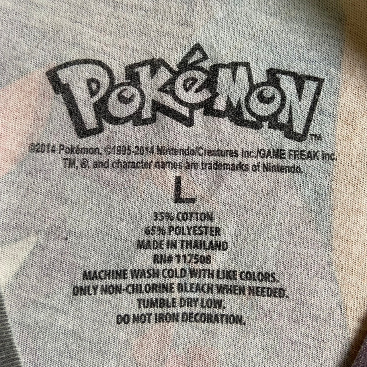 ポケモン キャラクター 総柄 オーバープリントTシャツ メンズL 古着 