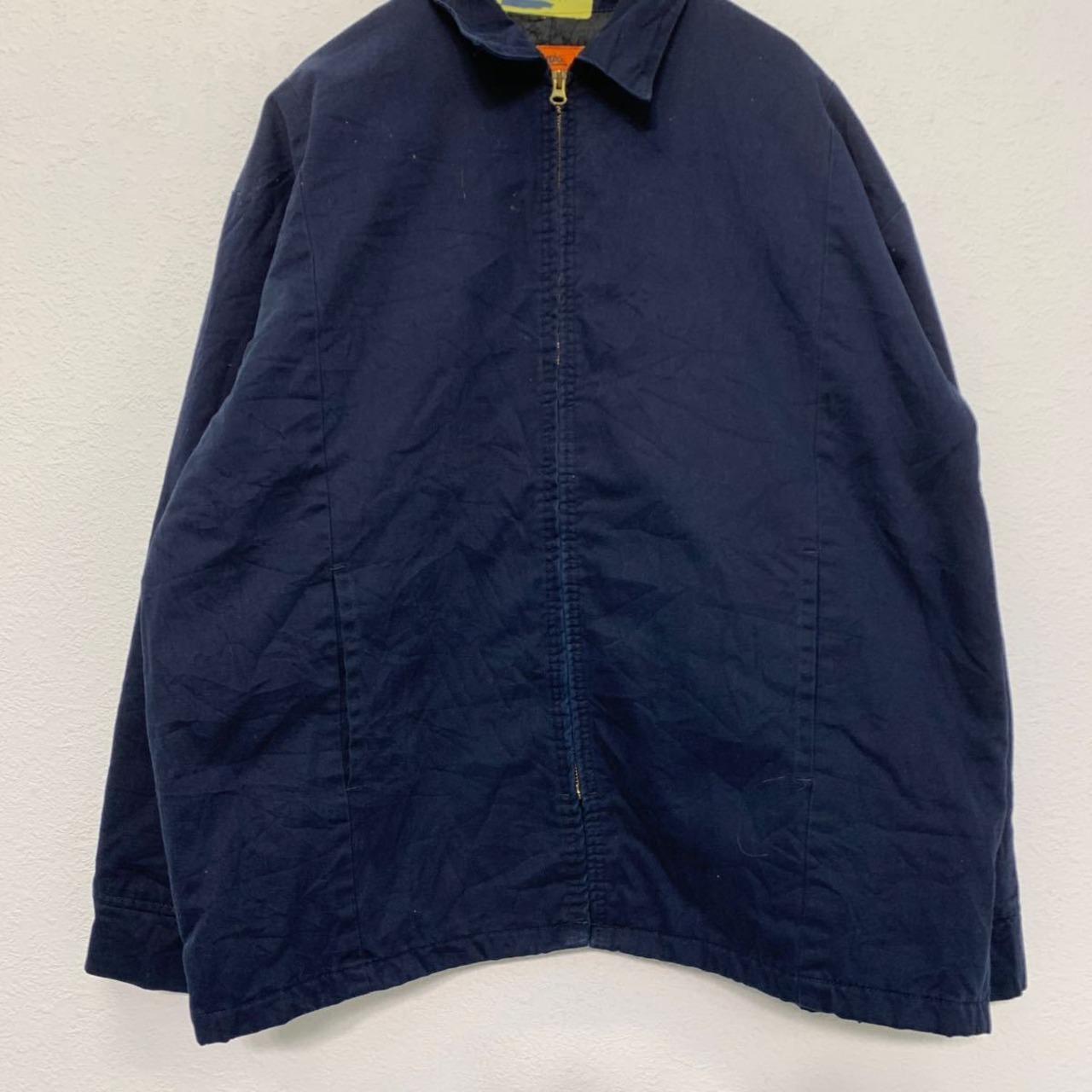 CiNTAS コットン ジャケット XL ネイビー シンタス 中綿 ジップアップ 